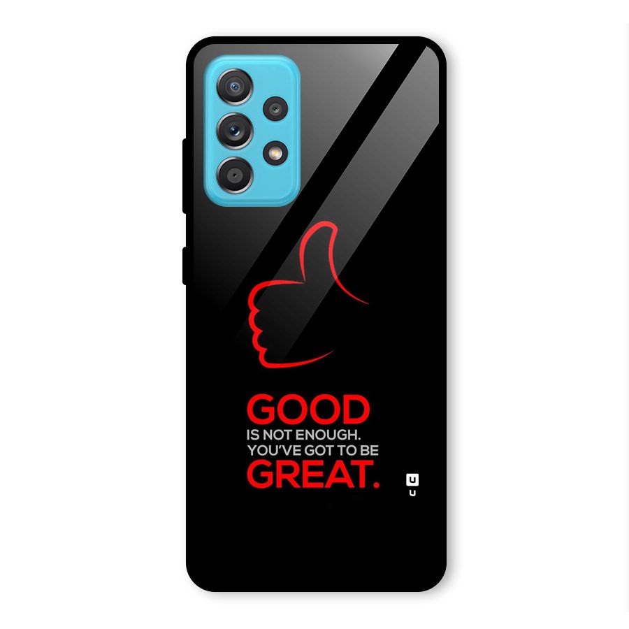 Good Great Glass Back Case for Galaxy A52