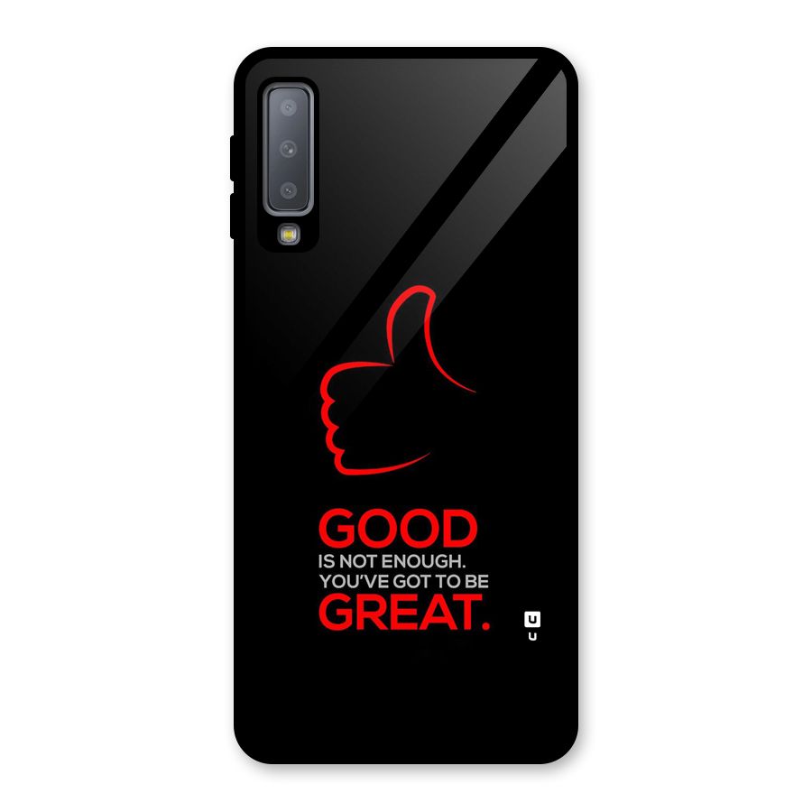 Good Great Glass Back Case for Galaxy A7 (2018)