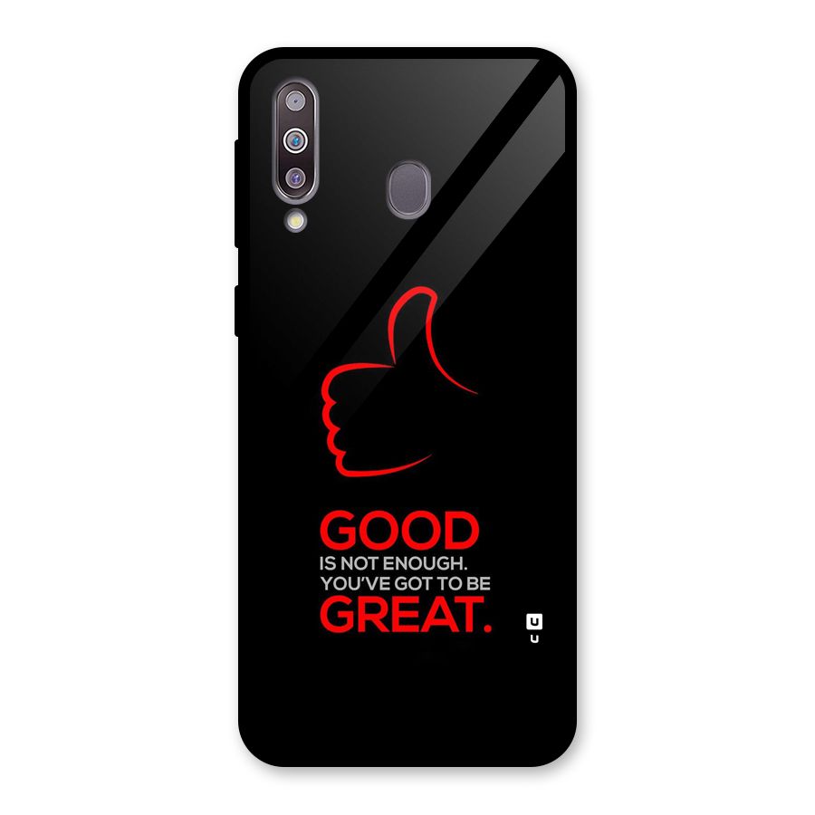 Good Great Glass Back Case for Galaxy M30