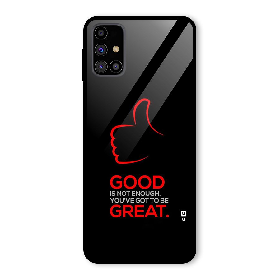 Good Great Glass Back Case for Galaxy M31s