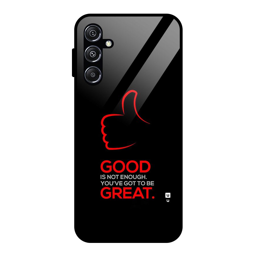 Good Great Glass Back Case for Galaxy M34 5G