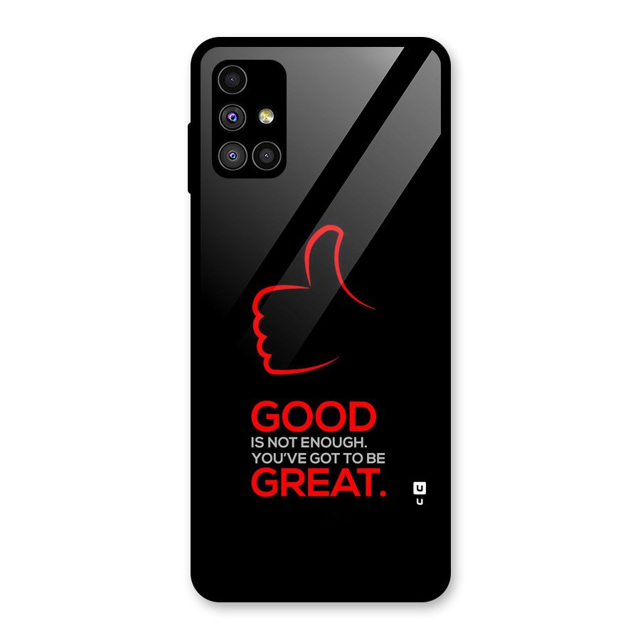Good Great Glass Back Case for Galaxy M51