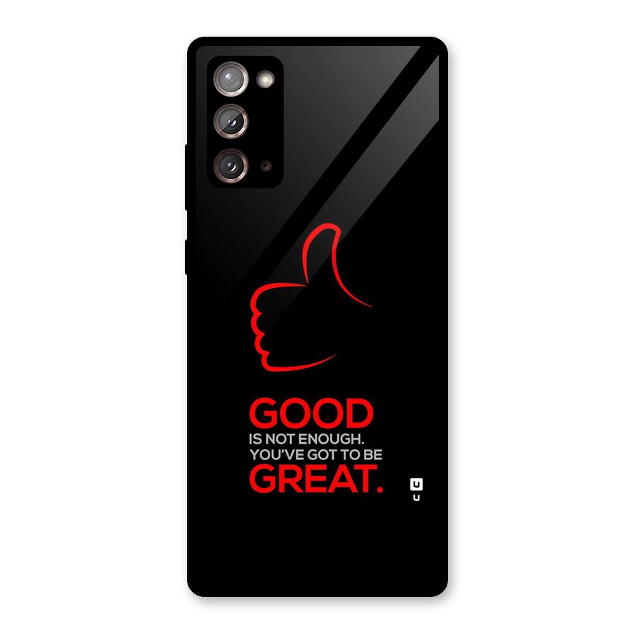 Good Great Glass Back Case for Galaxy Note 20