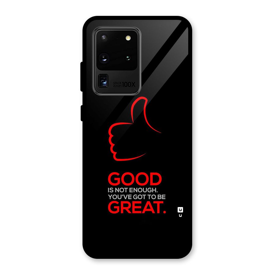 Good Great Glass Back Case for Galaxy S20 Ultra
