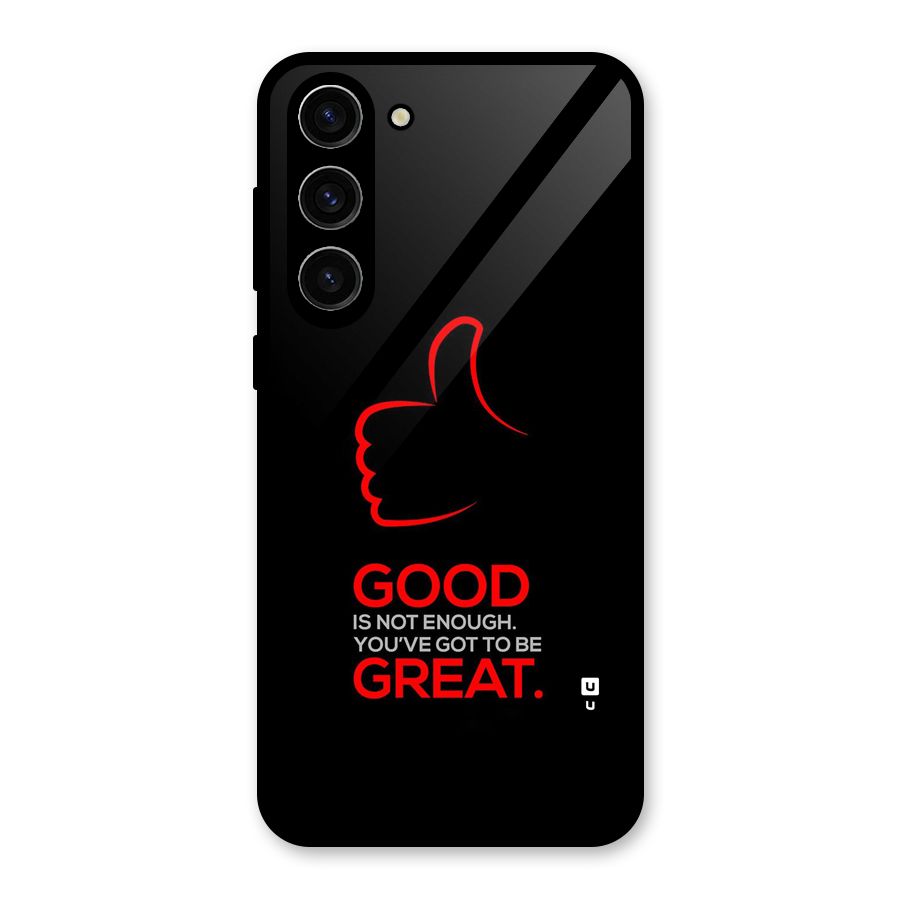 Good Great Glass Back Case for Galaxy S23 Plus