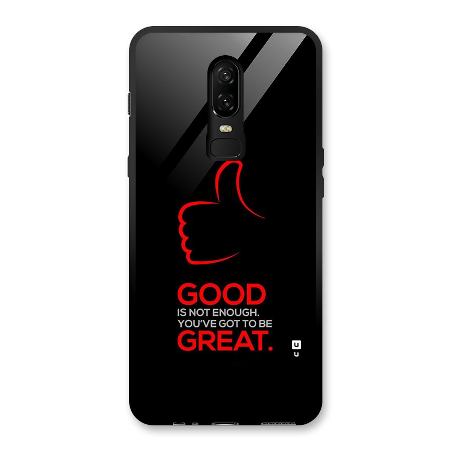 Good Great Glass Back Case for OnePlus 6