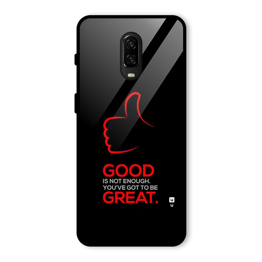 Good Great Glass Back Case for OnePlus 6T