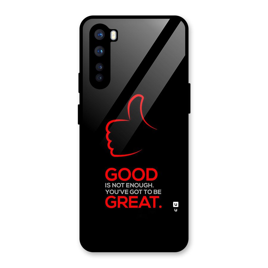 Good Great Glass Back Case for OnePlus Nord