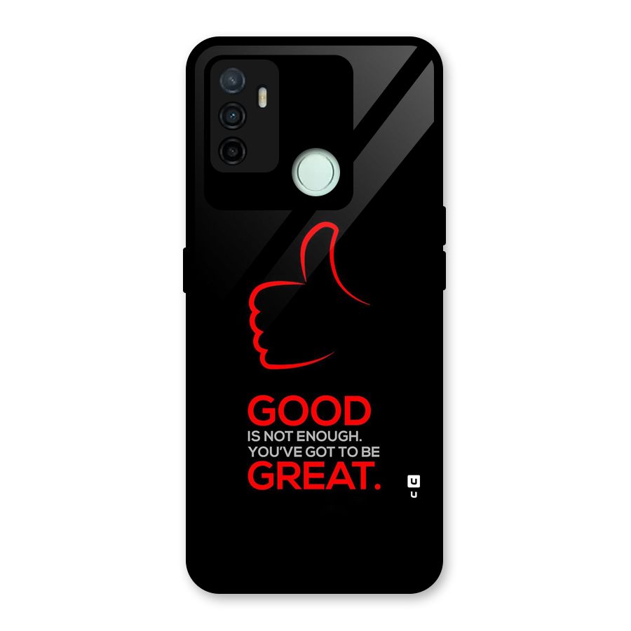Good Great Glass Back Case for Oppo A53
