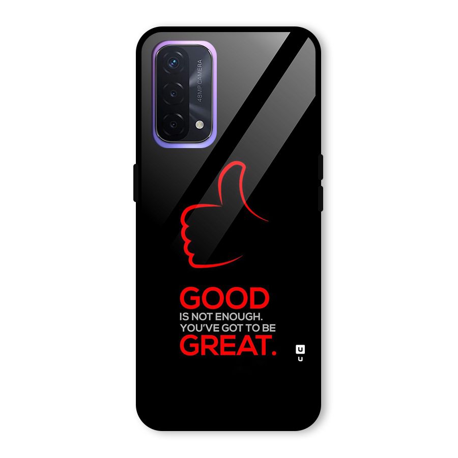 Good Great Glass Back Case for Oppo A74 5G
