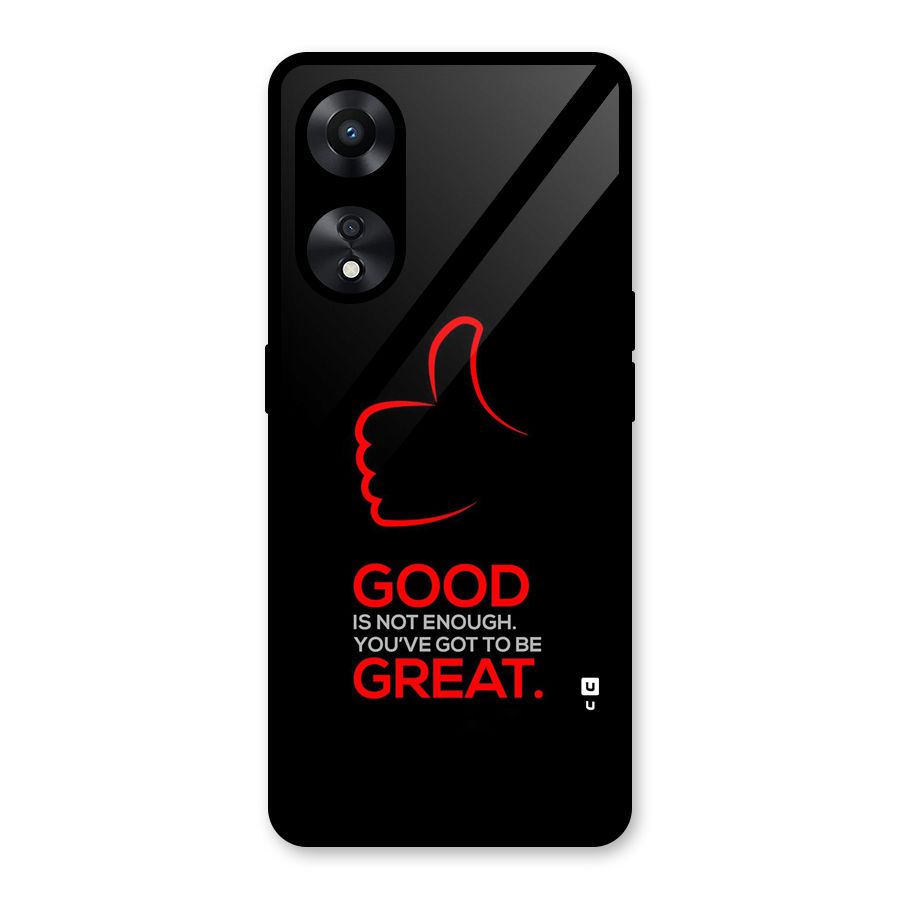 Good Great Glass Back Case for Oppo A78