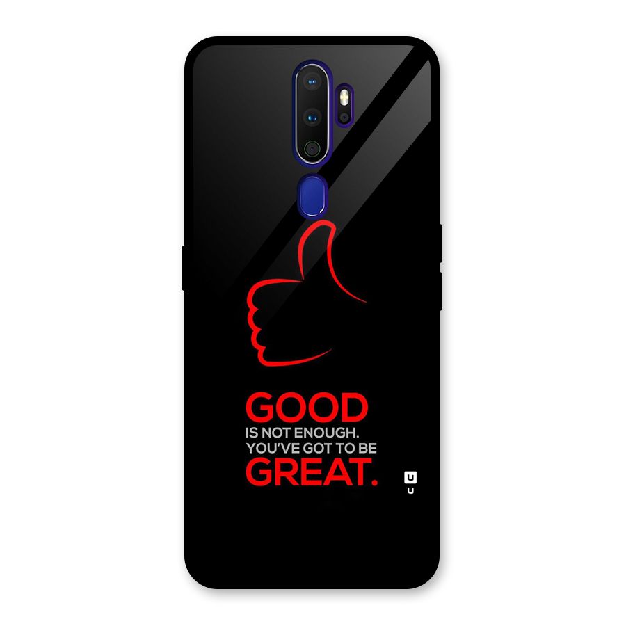 Good Great Glass Back Case for Oppo A9 (2020)