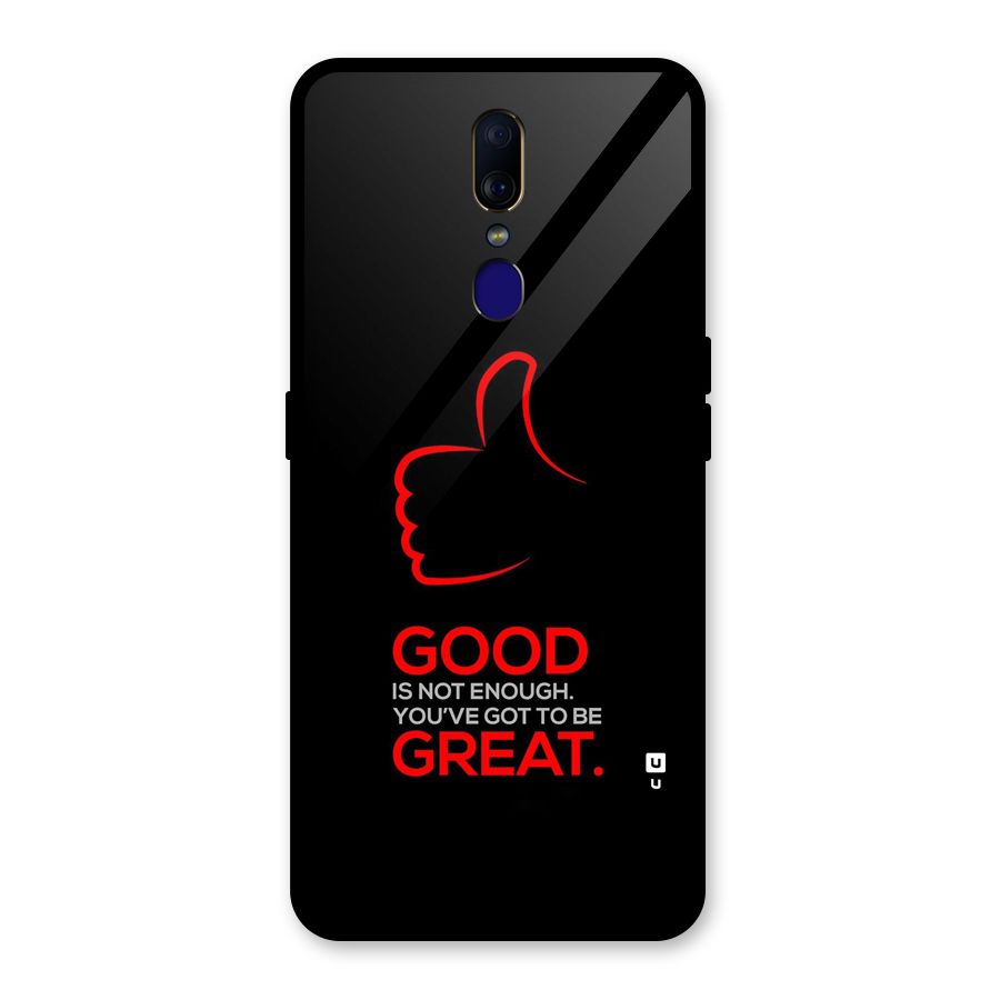 Good Great Glass Back Case for Oppo F11