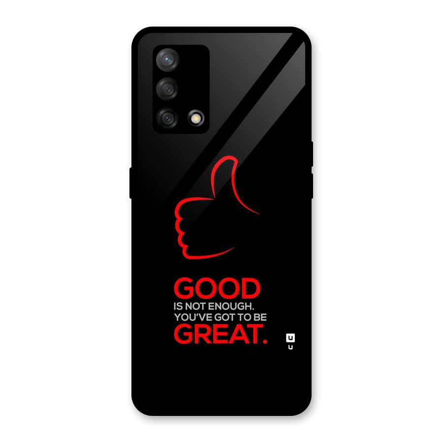 Good Great Glass Back Case for Oppo F19