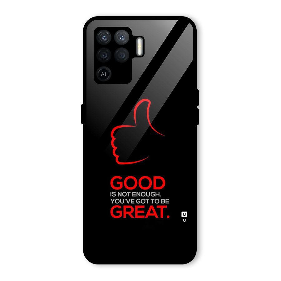 Good Great Glass Back Case for Oppo F19 Pro