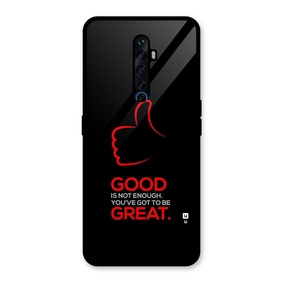 Good Great Glass Back Case for Oppo Reno2 Z