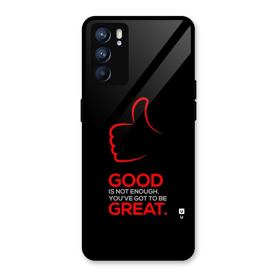 Good Great Glass Back Case for Oppo Reno6 5G