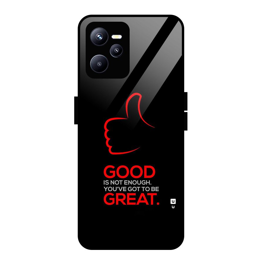 Good Great Glass Back Case for Realme C35