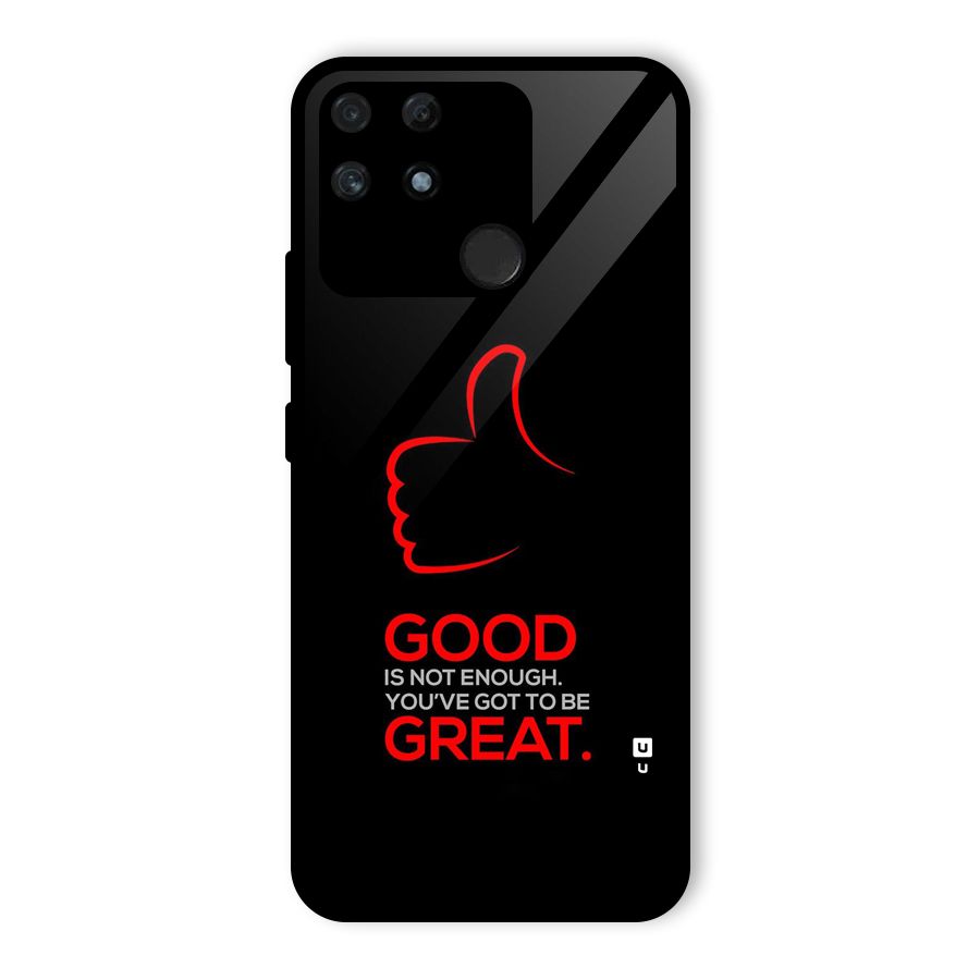 Good Great Glass Back Case for Realme Narzo 50A