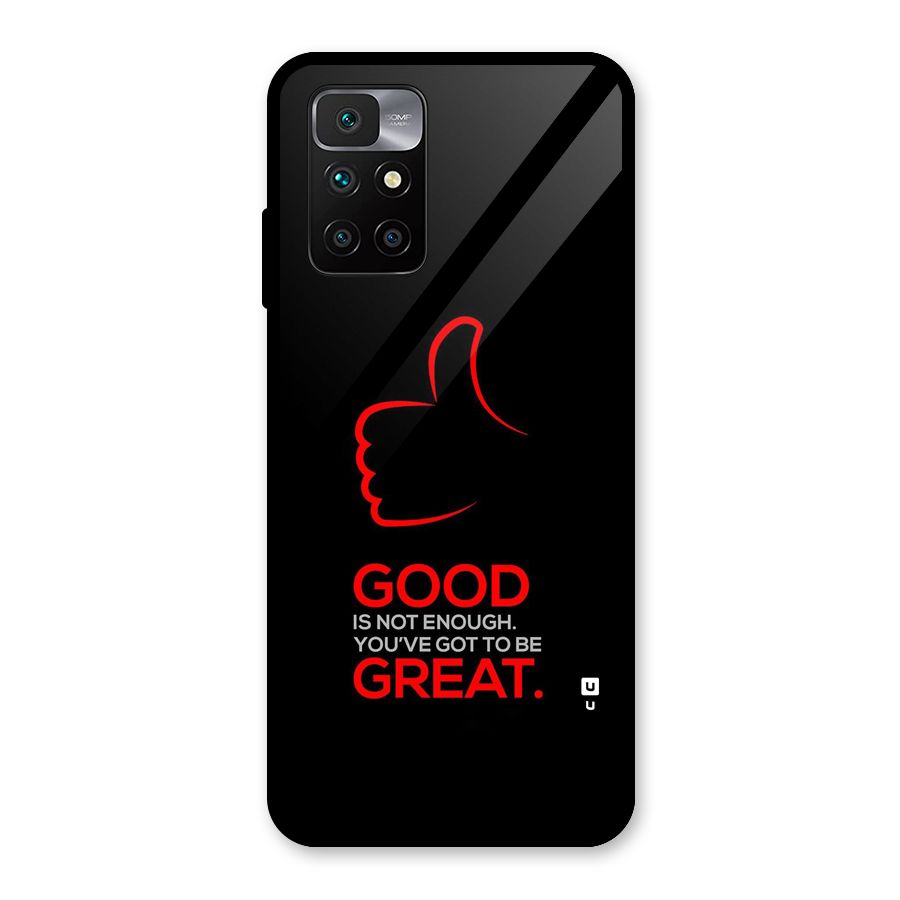 Good Great Glass Back Case for Redmi 10 Prime