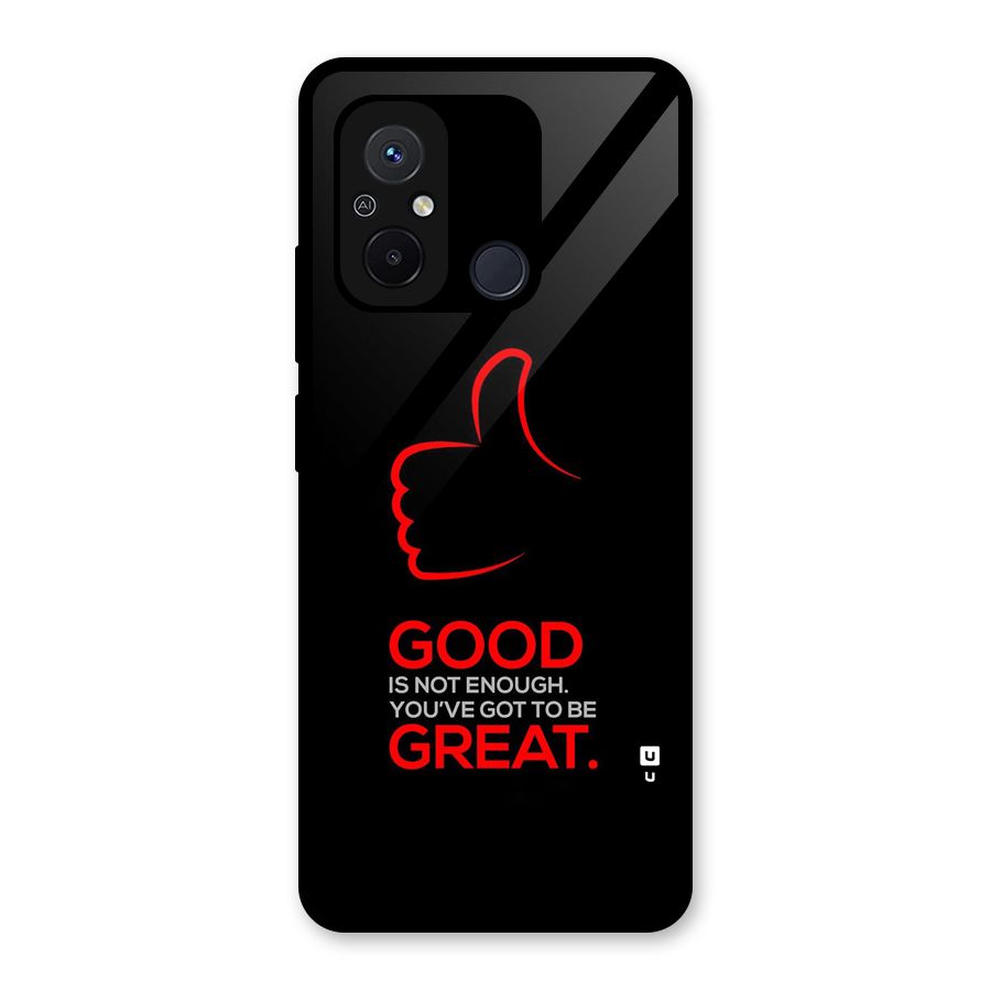 Good Great Glass Back Case for Redmi 12C