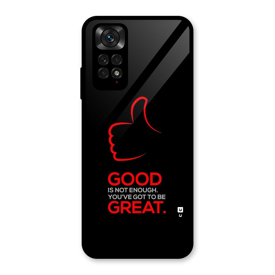 Good Great Glass Back Case for Redmi Note 11S