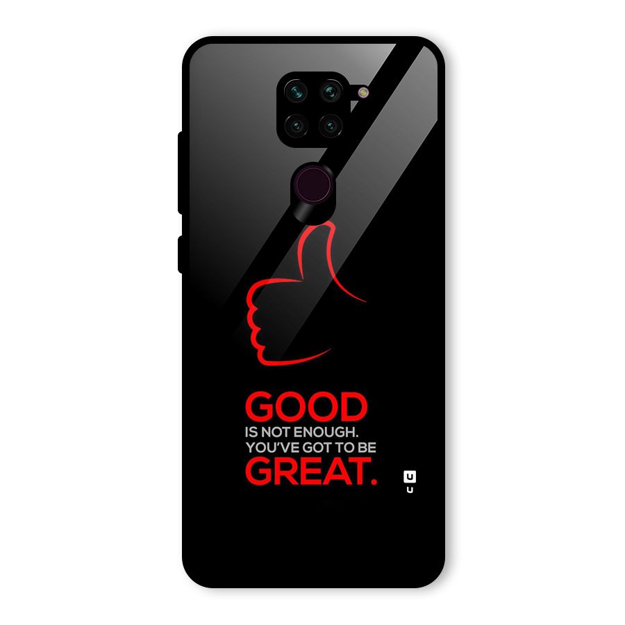 Good Great Glass Back Case for Redmi Note 9