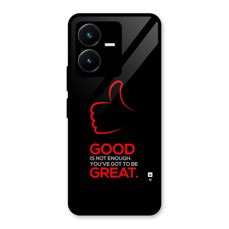 Good Great Glass Back Case for Vivo Y22s