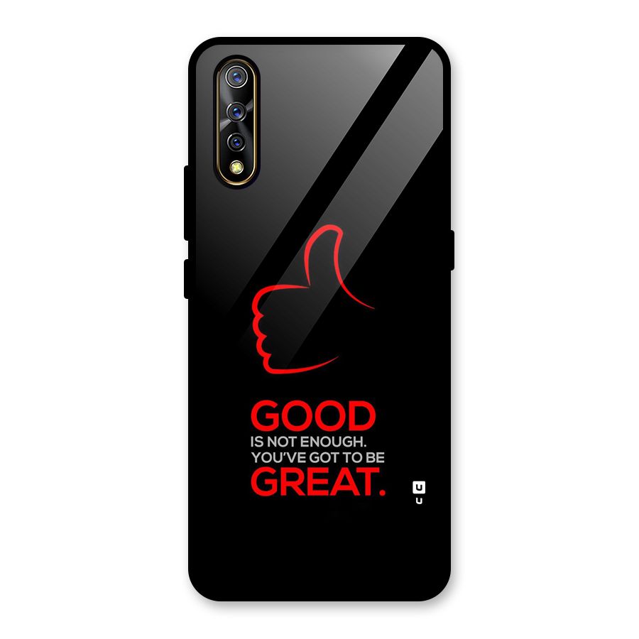 Good Great Glass Back Case for Vivo Z1x