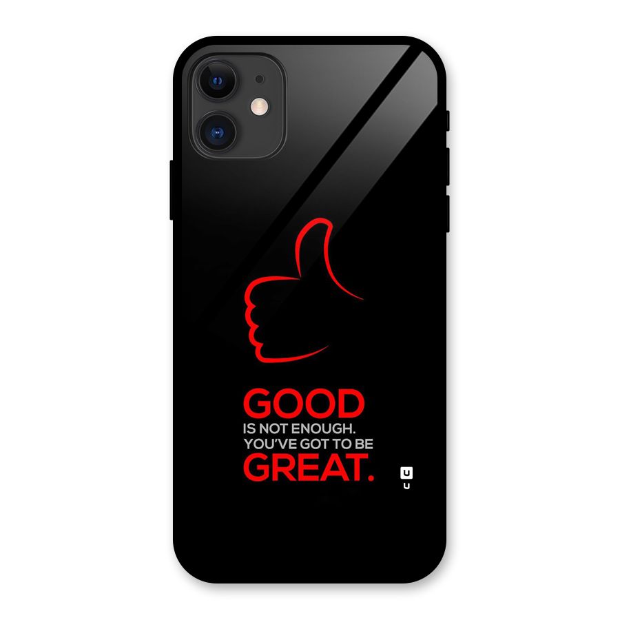 Good Great Glass Back Case for iPhone 11