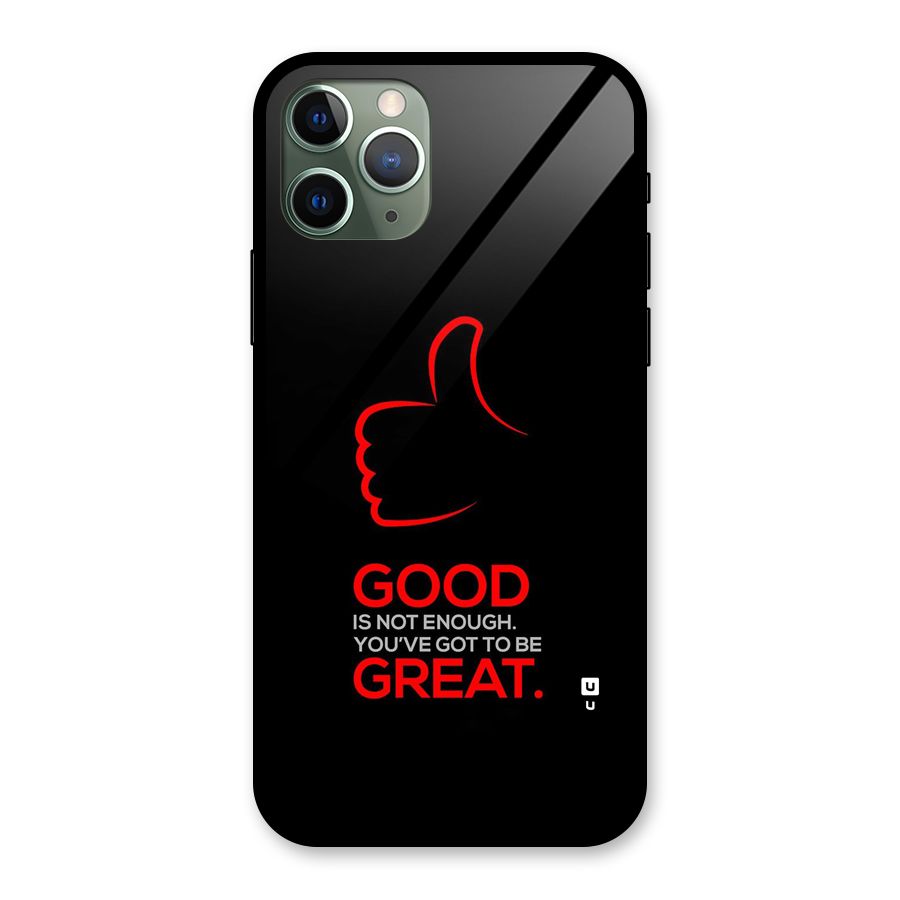 Good Great Glass Back Case for iPhone 11 Pro