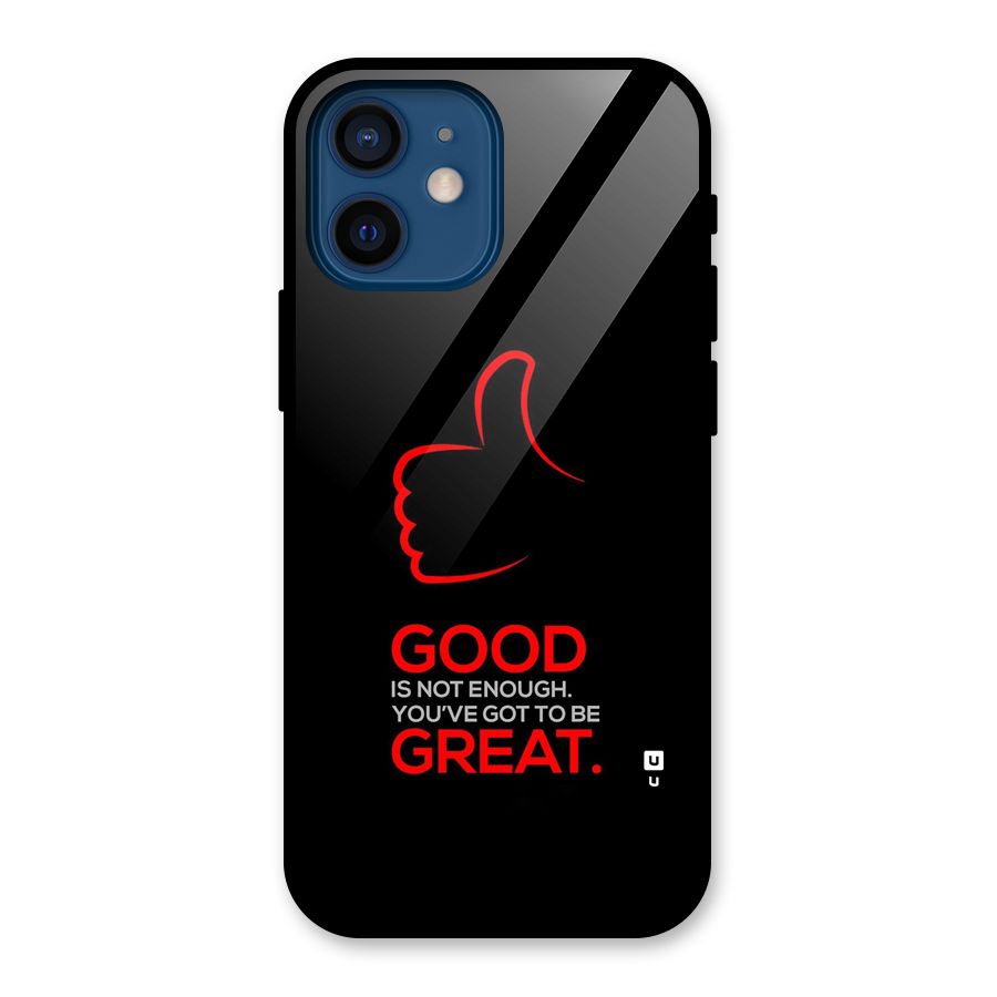 Good Great Glass Back Case for iPhone 12 Mini