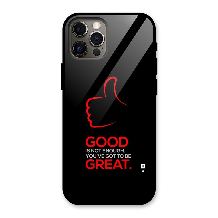 Good Great Glass Back Case for iPhone 12 Pro