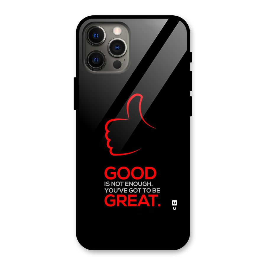 Good Great Glass Back Case for iPhone 12 Pro Max