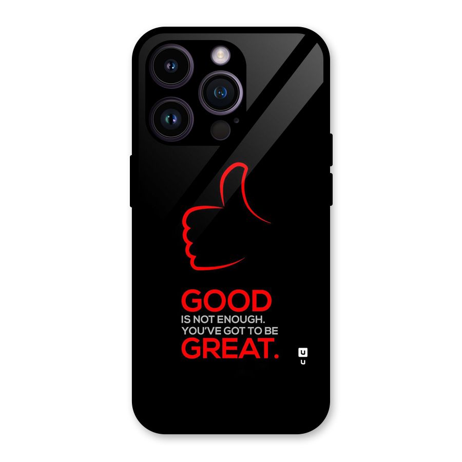Good Great Glass Back Case for iPhone 14 Pro