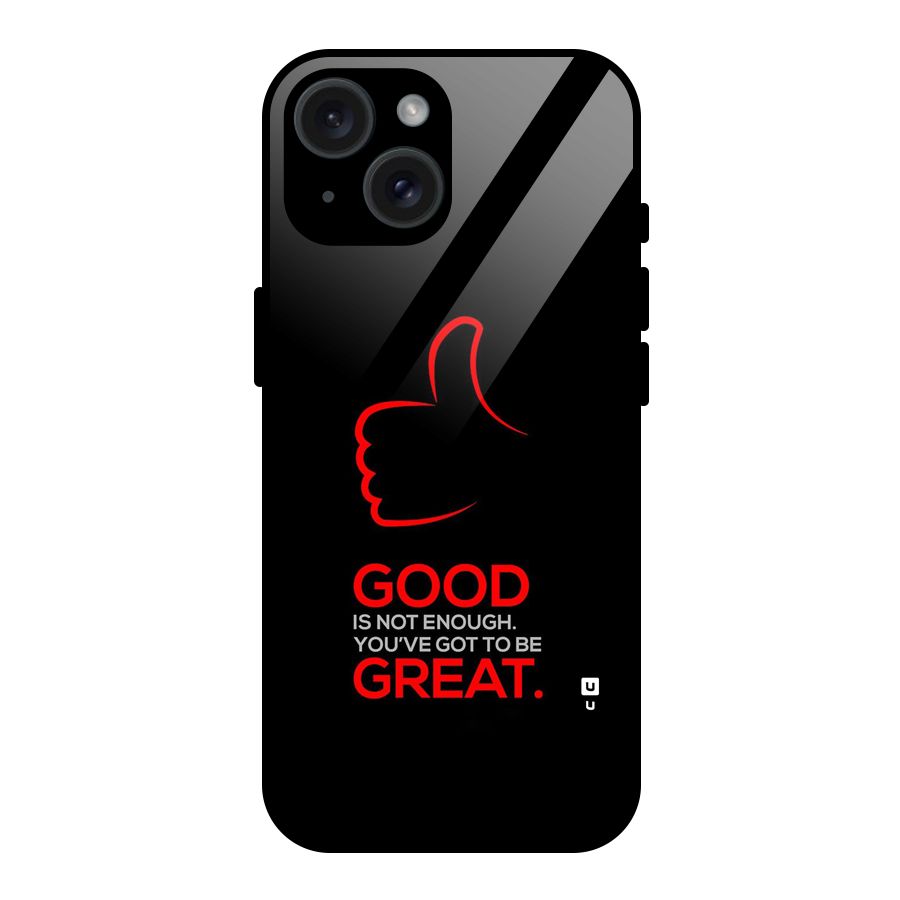 Good Great Glass Back Case for iPhone 15