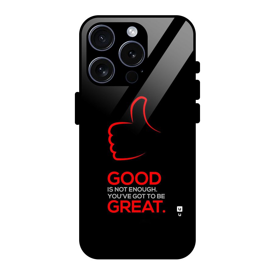 Good Great Glass Back Case for iPhone 15 Pro