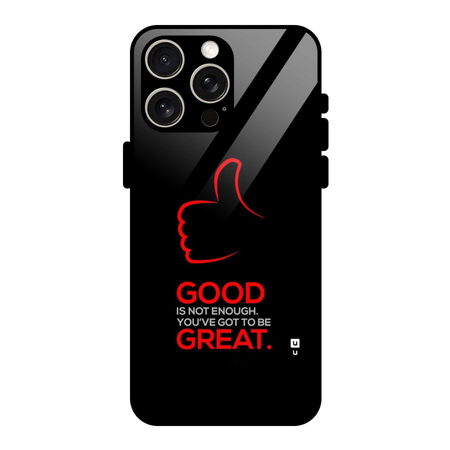 Good Great Glass Back Case for iPhone 15 Pro Max