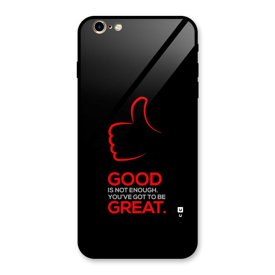 Good Great Glass Back Case for iPhone 6 Plus 6S Plus
