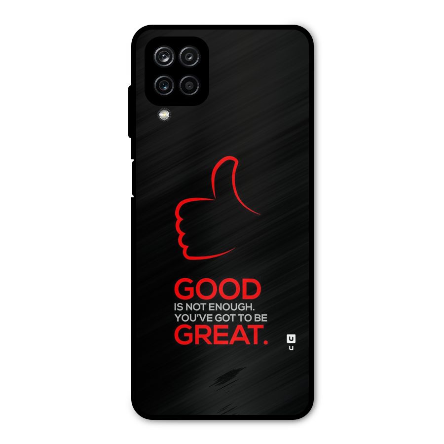 Good Great Metal Back Case for Galaxy A12