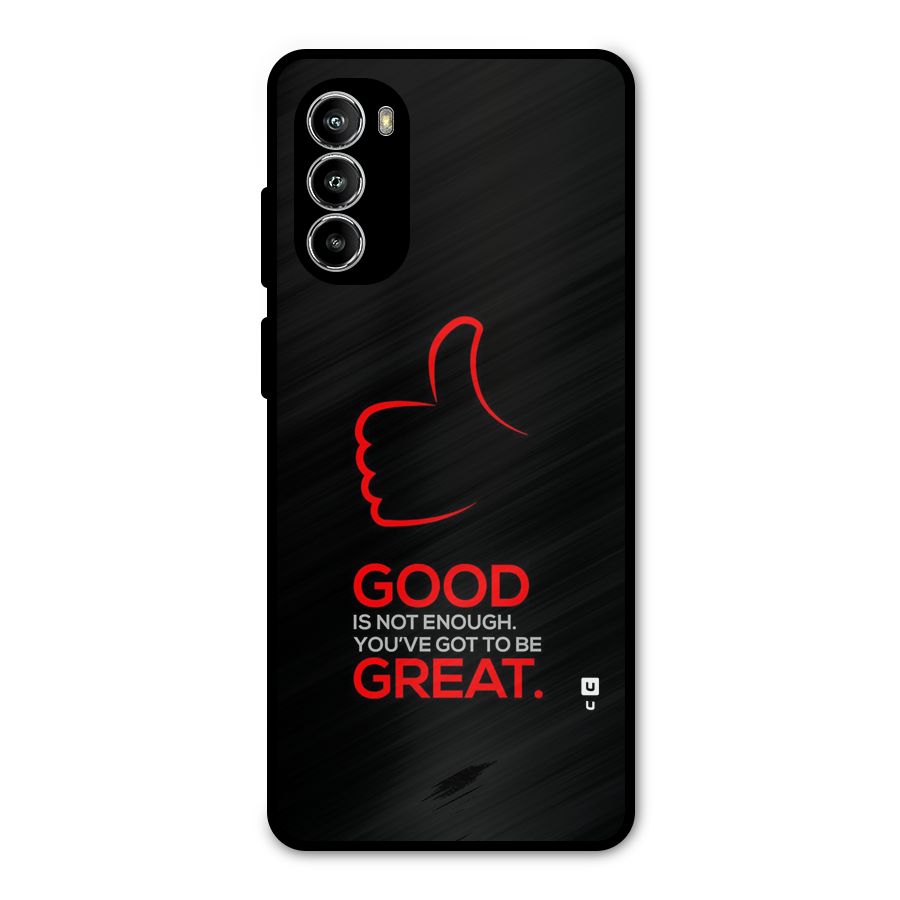 Good Great Metal Back Case for Moto G52