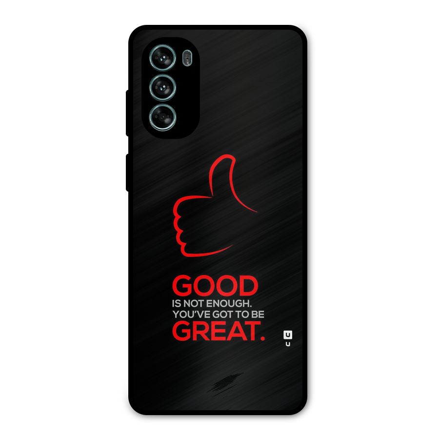 Good Great Metal Back Case for Moto G62