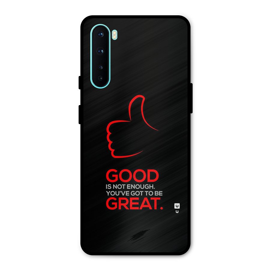 Good Great Metal Back Case for OnePlus Nord