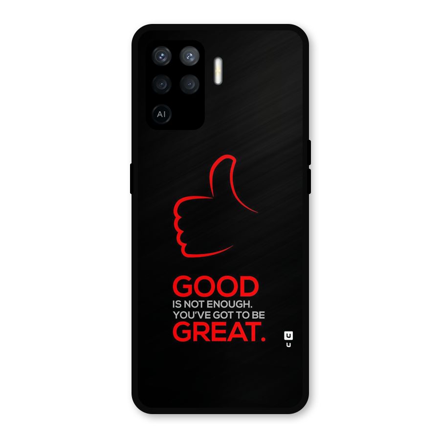 Good Great Metal Back Case for Oppo F19 Pro