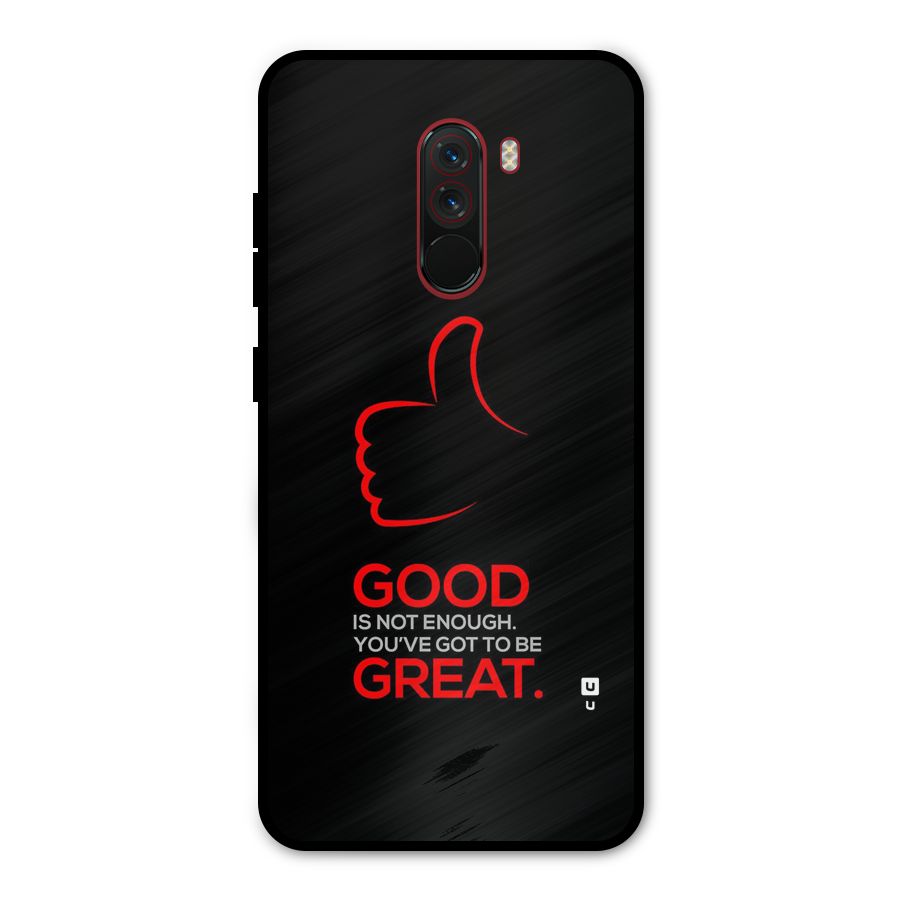Good Great Metal Back Case for Poco F1