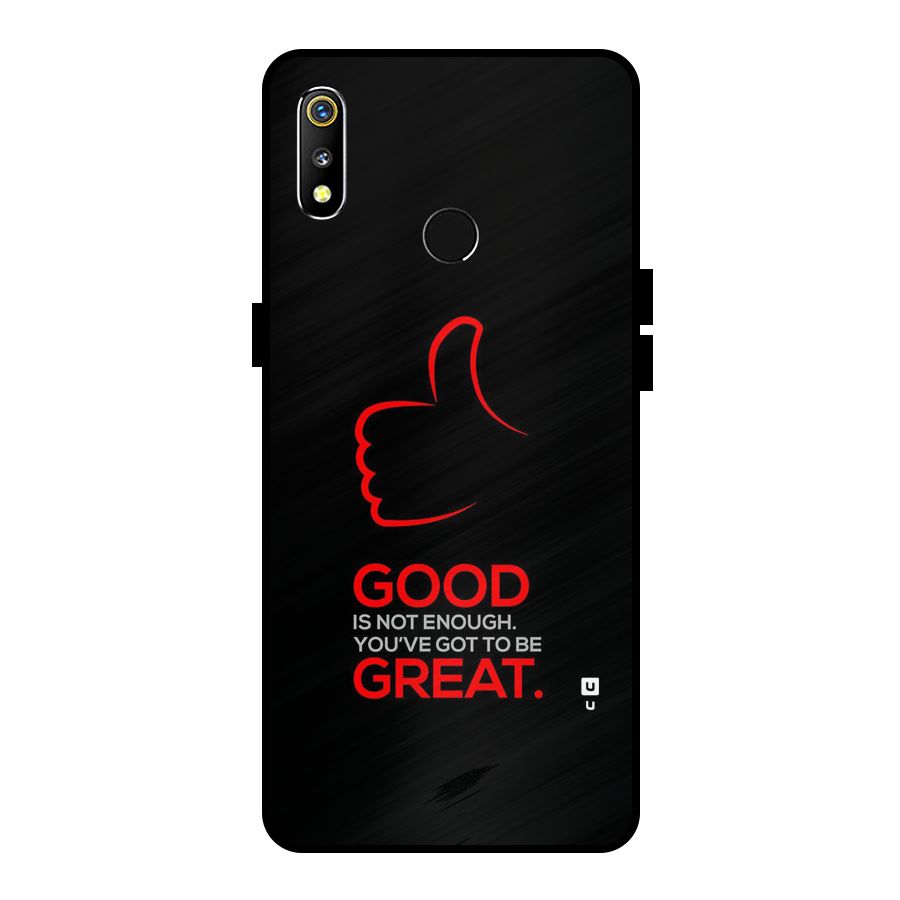 Good Great Metal Back Case for Realme 3i