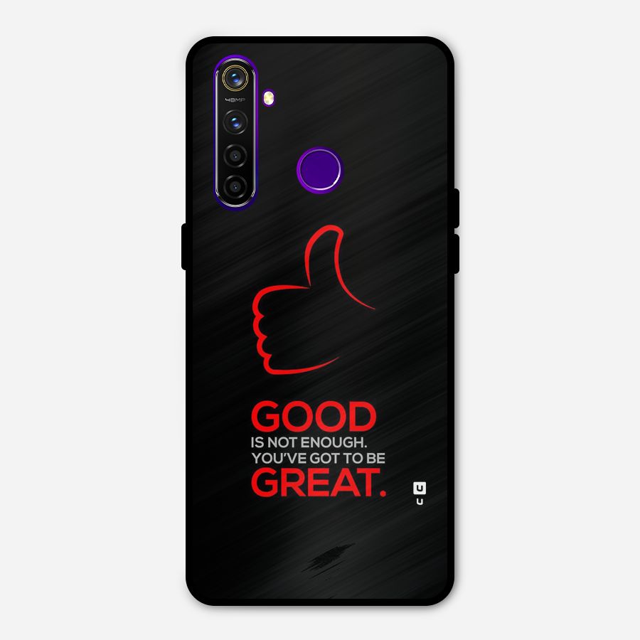 Good Great Metal Back Case for Realme 5 Pro