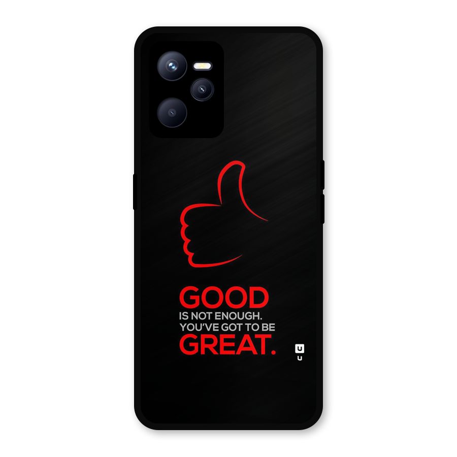 Good Great Metal Back Case for Realme C35
