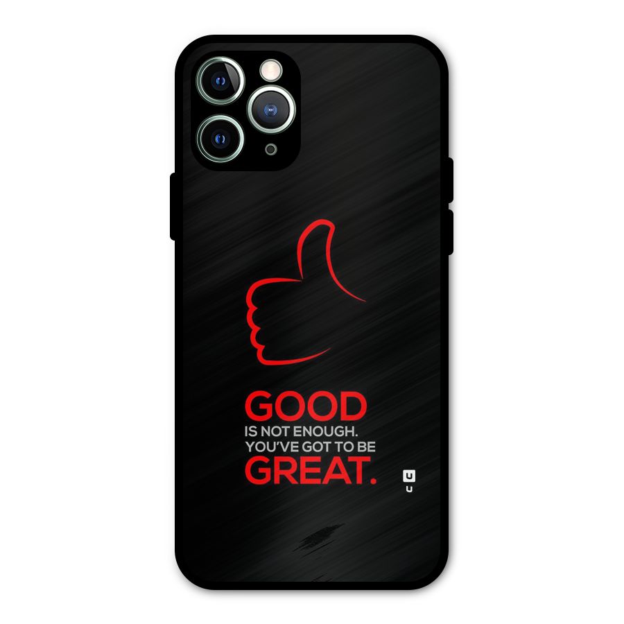 Good Great Metal Back Case for iPhone 11 Pro Max
