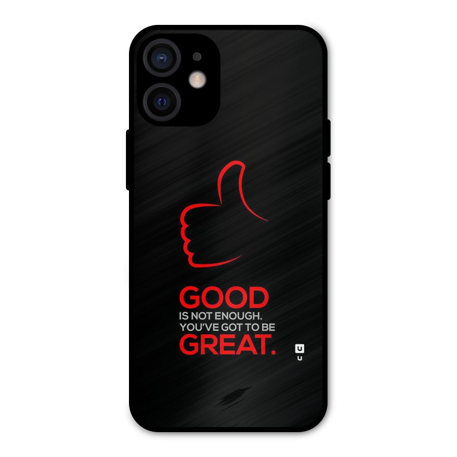 Good Great Metal Back Case for iPhone 12 Mini